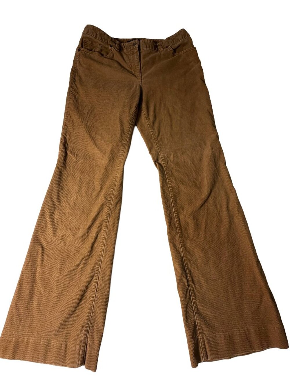 Lands’ End Brown Corduroy Wide Leg Pants Size 10